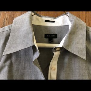 Talbots Gray Oxford Shirt